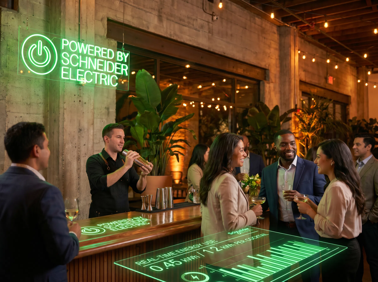 Powered by Schneider Electric — Cocktail Bar